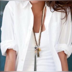 Stella & Dot Awakening Charm Necklace EUC